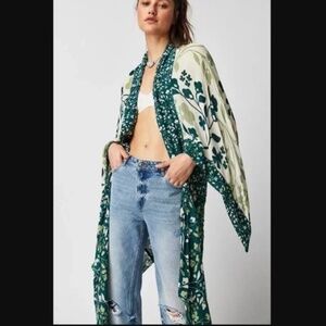Free People Marley Floral Kimono OS